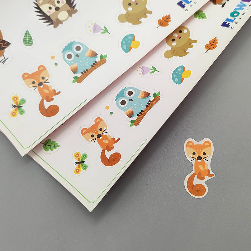 Colored sticker